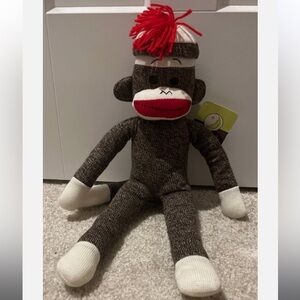 Sock Monkey Plush Stuffed Animal